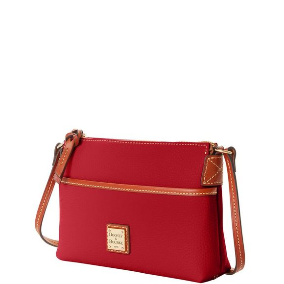Dooney & Bourke Pebble Grain Ginger Crossbody Shoulder Bag - Red - Picture 2 of 4